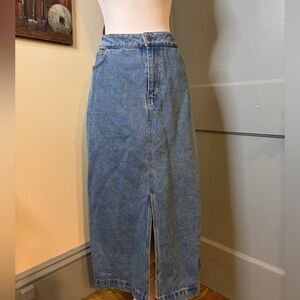 Velvet Heart Classic Blue Denim Pencil Skirt